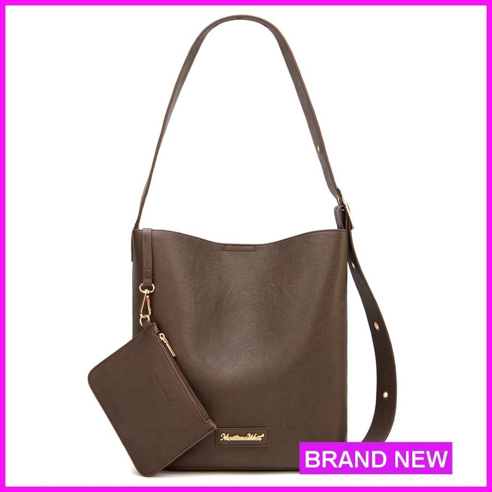 Medium Hobo Bag with Coin Purse, Adjustable Strap, Soft PU Leather